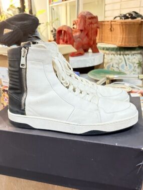 Gucci double zip White and Black High-Top Men's Sneakers